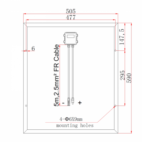100W (50W+50W) solar panels with 2 x 5m cable. Monocrystalline Panel, 5BB, German cells