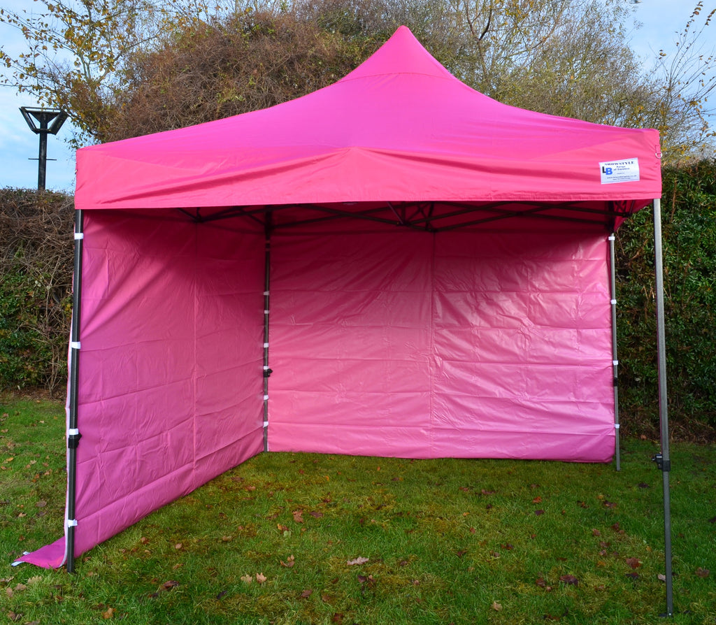 Pink Heavy Duty SHOWSTYLE® Commercial Grade Gazebo 2m x 2m FIRE RETARDANT
