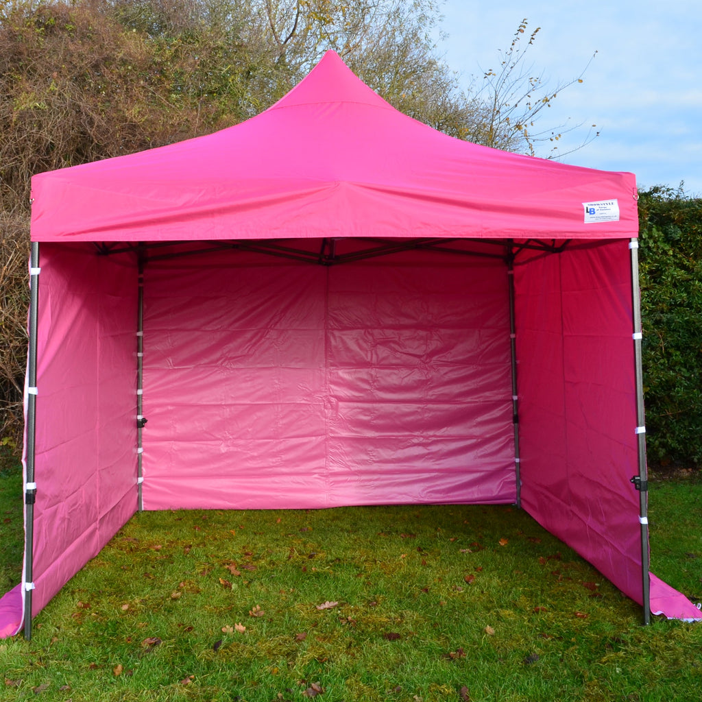Pink Heavy Duty SHOWSTYLE® Commercial Grade Gazebo 2m x 2m FIRE RETARDANT