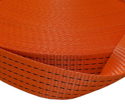 Polyester/Nylon Ratchet Strap Webbing 50mm (2") Red/Blue/Orange10m/20m/30m