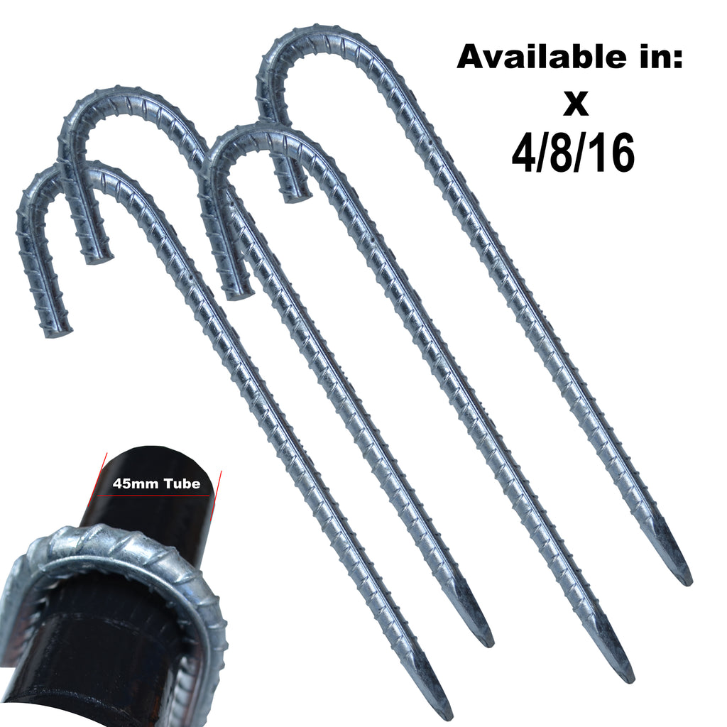 Jumbo 12mm Galvanised Marquee Gazebo Ground Bar Pegs Stakes
