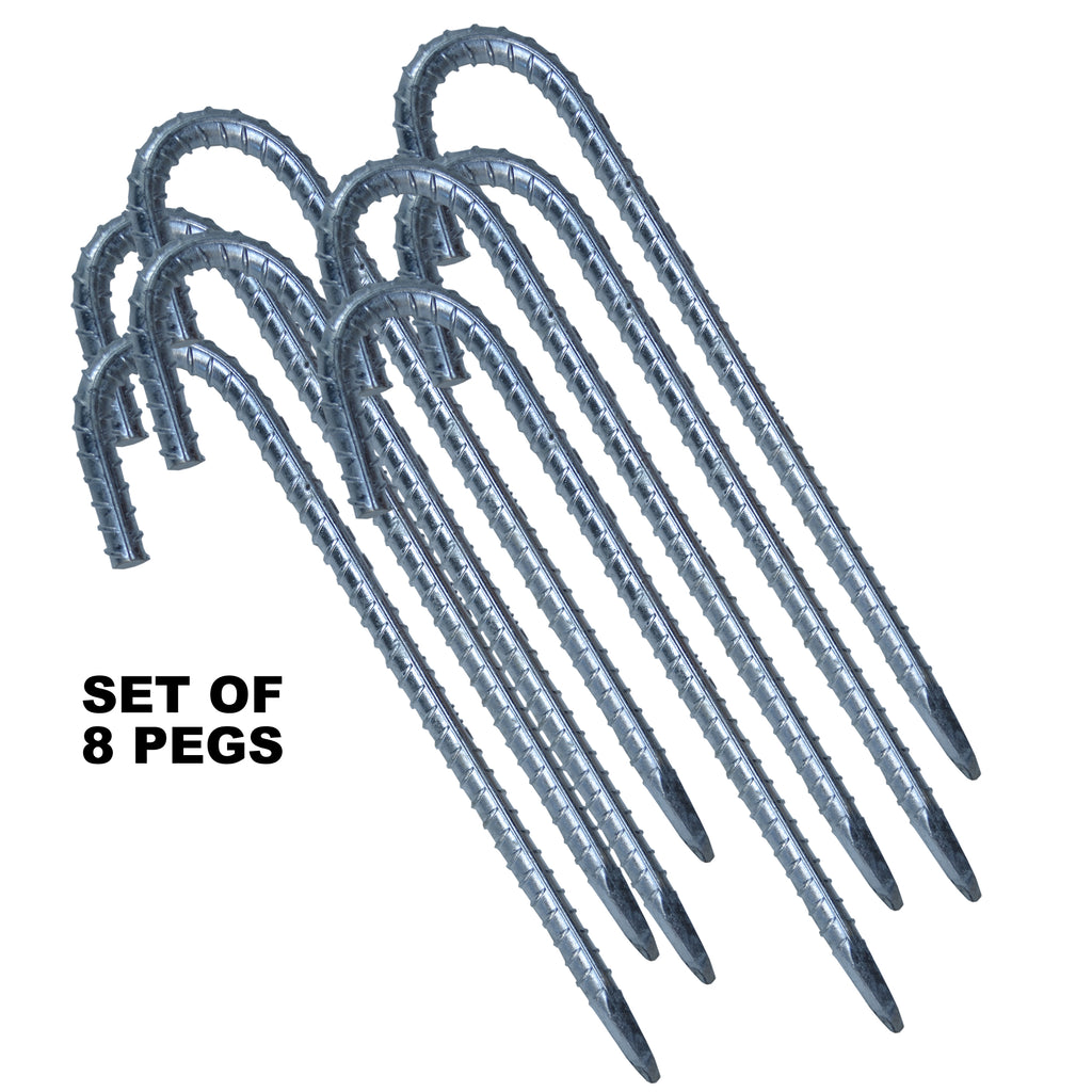 Jumbo 12mm Galvanised Marquee Gazebo Ground Bar Pegs Stakes