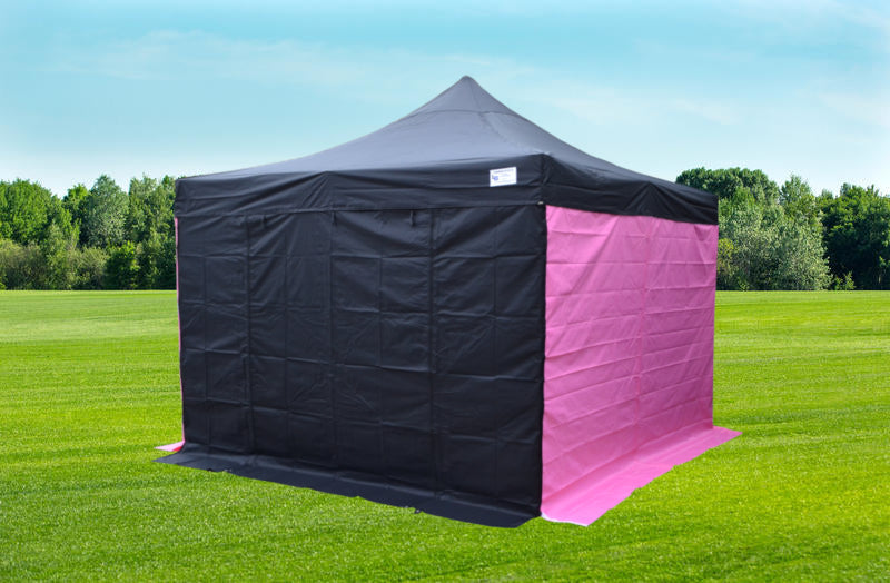 Black & Pink Heavy Duty SHOWSTYLE® Commercial Grade Gazebo 2m x 2m FIRE RETARDANT