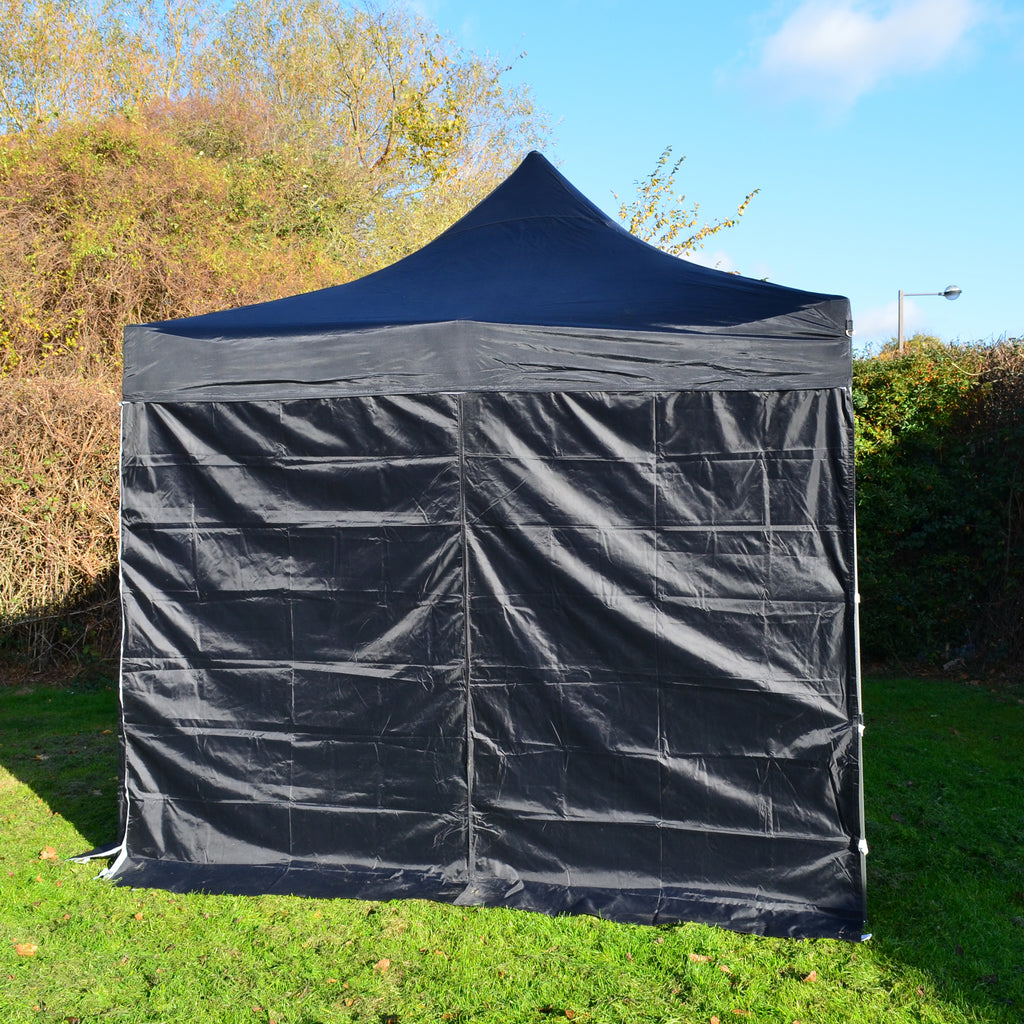 Black Heavy Duty SHOWSTYLE® Commercial Grade Gazebo 2.5m x 2.5m FIRE RETARDANT