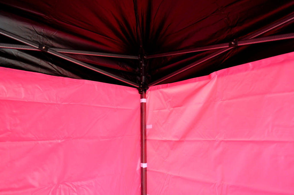 Black & Pink Heavy Duty SHOWSTYLE® Commercial Grade Gazebo 2m x 2m