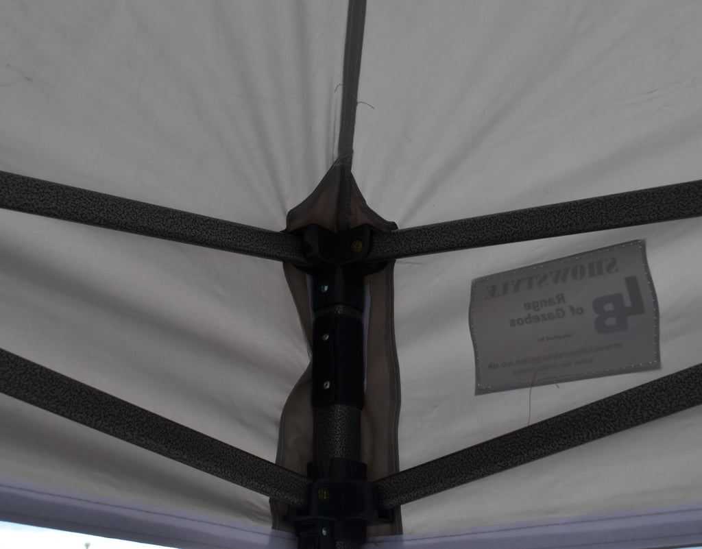 Grey Heavy Duty SHOWSTYLE® Commercial Grade Gazebo 3m x 3m