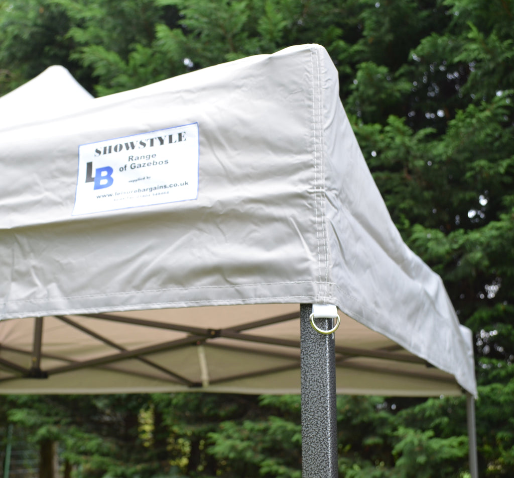 Grey Heavy Duty SHOWSTYLE® Commercial Grade Gazebo 3m x 3m