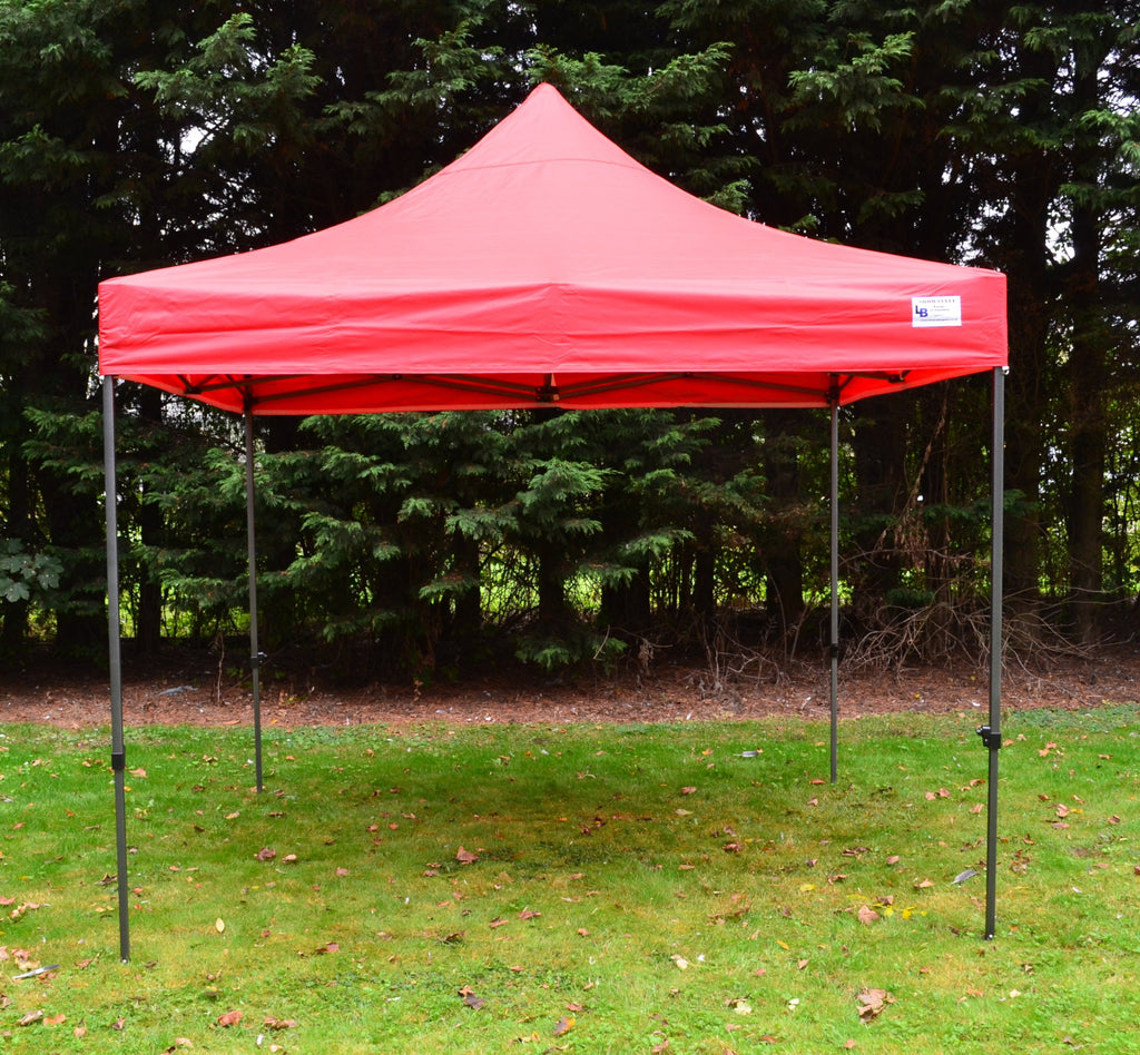 Red Heavy Duty SHOWSTYLE® Commercial Grade Gazebo 3m x 3m FIRE RETARDANT
