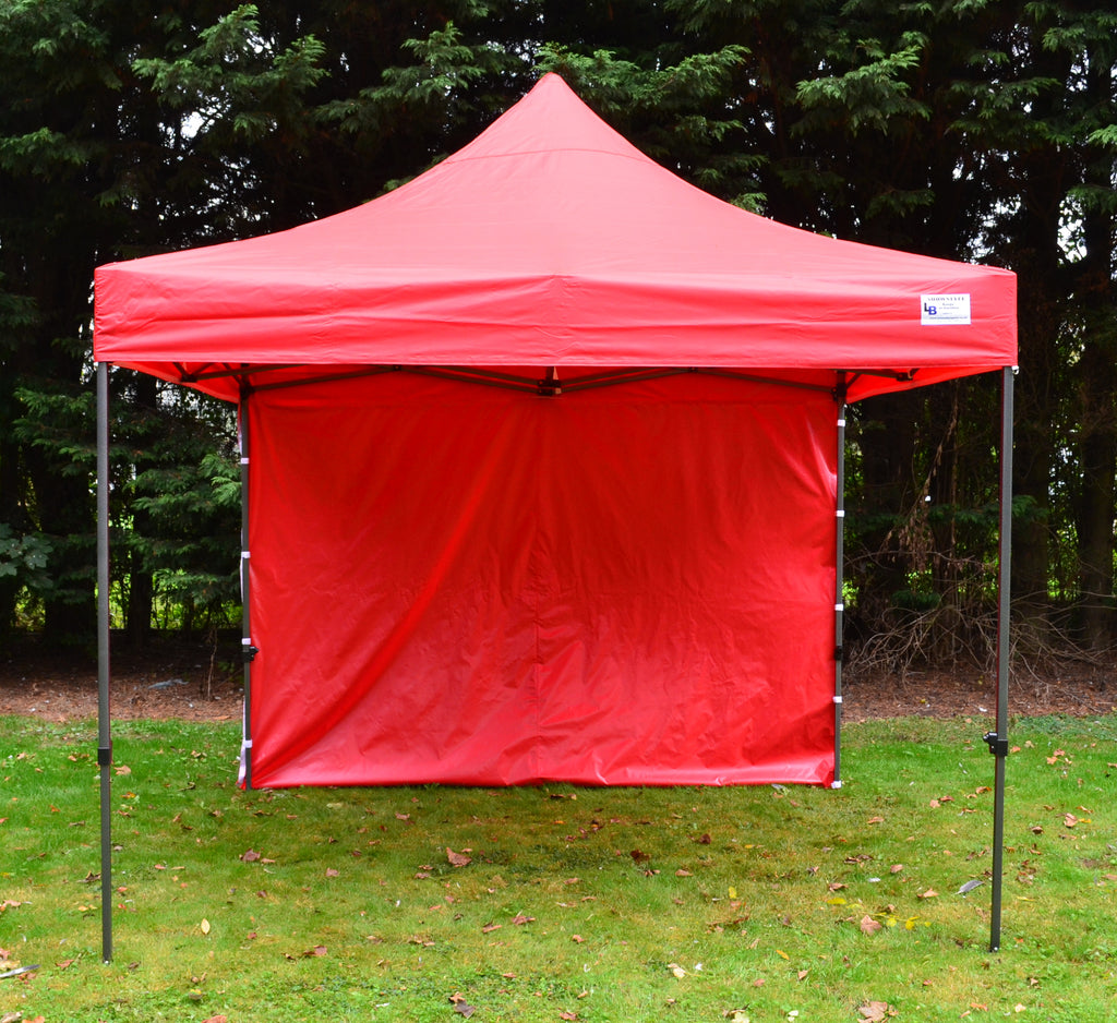 Red Heavy Duty SHOWSTYLE® Commercial Grade Gazebo 3m x 3m
