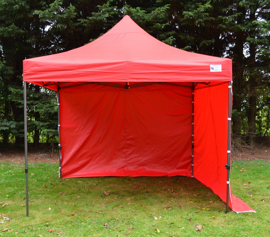 Red Heavy Duty SHOWSTYLE® Commercial Grade Gazebo 3m x 3m FIRE RETARDANT