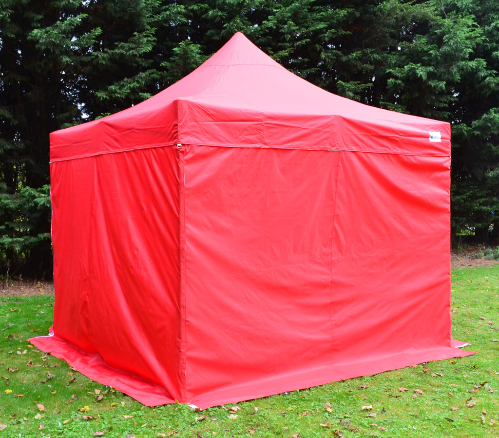 Red Heavy Duty SHOWSTYLE® Commercial Grade Gazebo 3m x 3m