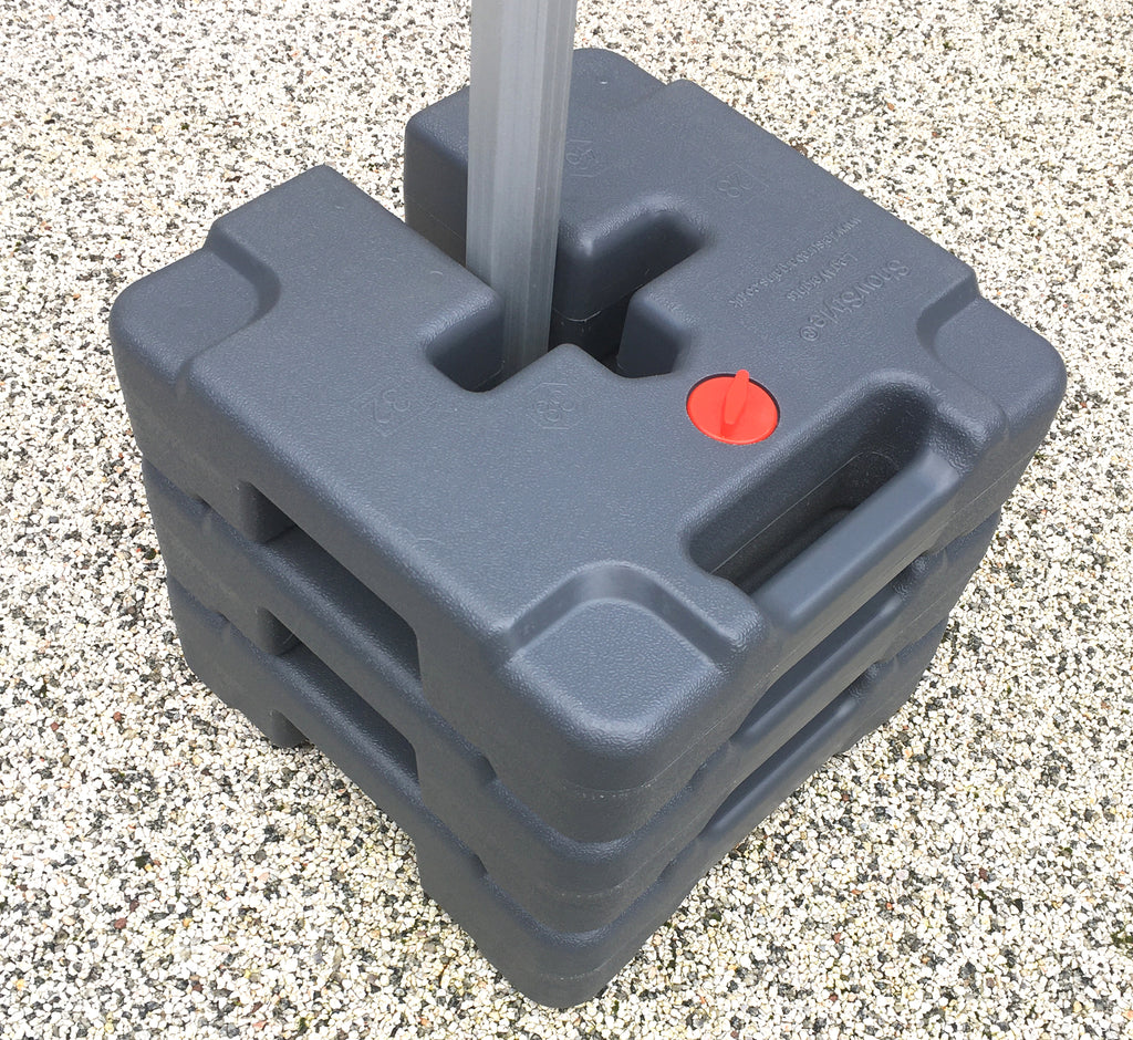 2 x Ex-Demo SHOWSTYLE® Heavy Duty NEW DESIGN Gazebo Leg Water Weights High-density HDPE