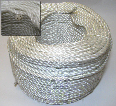 HERCULES STEEL REINFORCED WHITE POLYPROPYLENE STRONG -FLOATS -SAILING-CAMPING