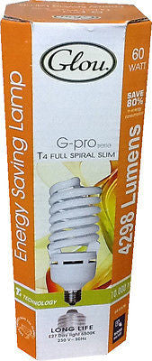 GLOU 60Watt Low Energy Bulb 270Watt Equivalent, Super Bright light T4 Technology