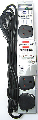 Super-Solid Brennenstuhl extra-strong Multiple Socket Outlet, 5 Socket 5m