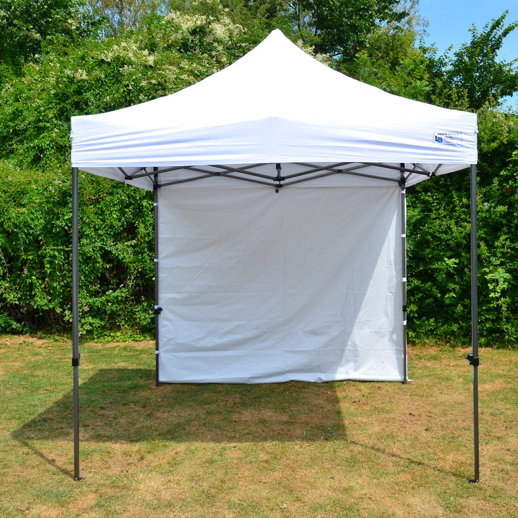 White Heavy Duty SHOWSTYLE® Commercial Grade Gazebo 2.5m x 2.5m FIRE RETARDANT