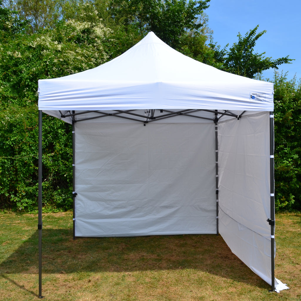 White Heavy Duty SHOWSTYLE® Commercial Grade Gazebo 2m x 2m FIRE RETARDANT