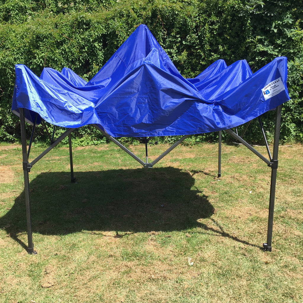 Royal Blue Heavy Duty SHOWSTYLE® Commercial Grade Gazebo 3m x 3m FIRE RETARDANT