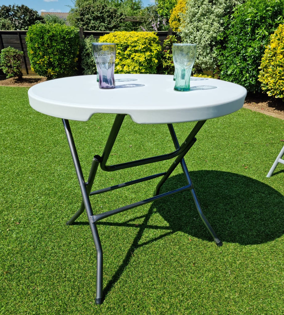 Camping, Caravan Table, 32 Inch Round, Picnic, BBQ, 32
