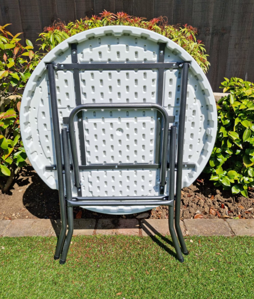 Camping, Caravan Table, 32 Inch Round, Picnic, BBQ, 32" Folding Outdoor Garden