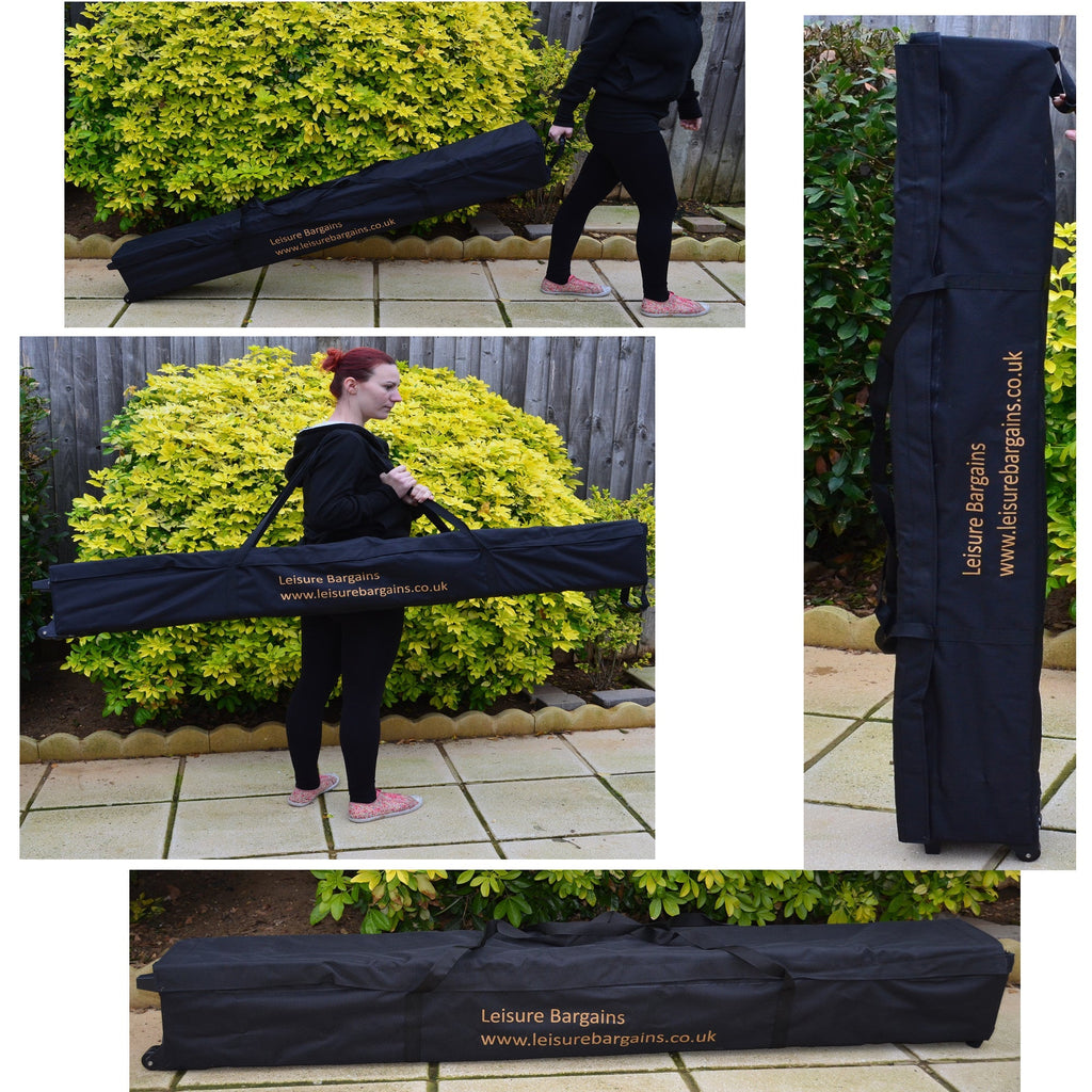 Black & Pink Heavy Duty SHOWSTYLE® Commercial Grade Gazebo 2m x 2m