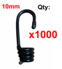 10mm Bungee, Shock Cord Hooks 5mm Plastic Coated, with end caps High Quality