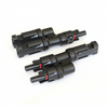 T-MC4 PAIR OF MC4 T-BRANCH CABLE CONNECTORS / PLUGS FOR SOLAR PANELS AND PHOTOVOLTAIC SYSTEMS