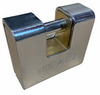 Chrome 63mm Close Armoured Shutter/Container Padlock, High Quality