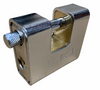 Chrome 63mm Close Armoured Shutter/Container Padlock, High Quality