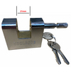 Chrome 63mm Close Armoured Shutter/Container Padlock, High Quality