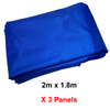 3PCS ROYAL BLUE CLEARANCE SIDEWALLS TO FIT OUR 2.5m SHOWSTYLE GAZEBO