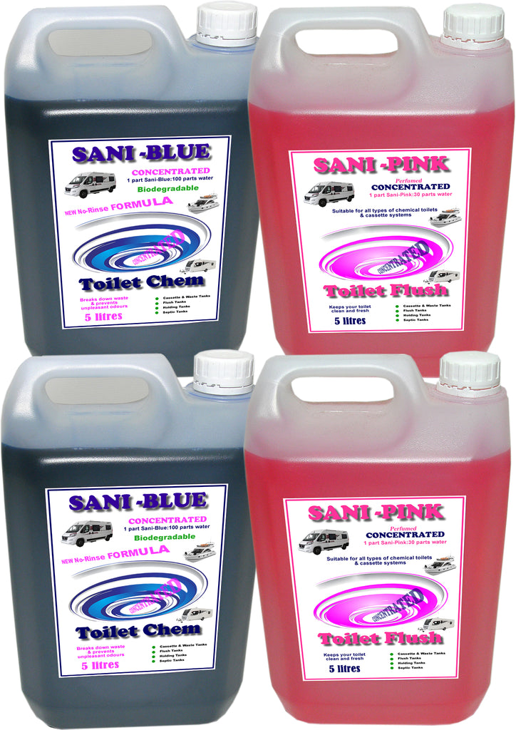 Toilet Fluid & Rinse for Caravans Motorhomes and Boats. Various options