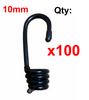 10mm Bungee, Shock Cord Hooks 5mm Plastic Coated, with end caps High Quality