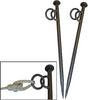 Very Heavy Duty Mooring Pegs Stakes for Canal & River Boats with Eyelet and Ring x 2 NEW 600mm x 20mm
