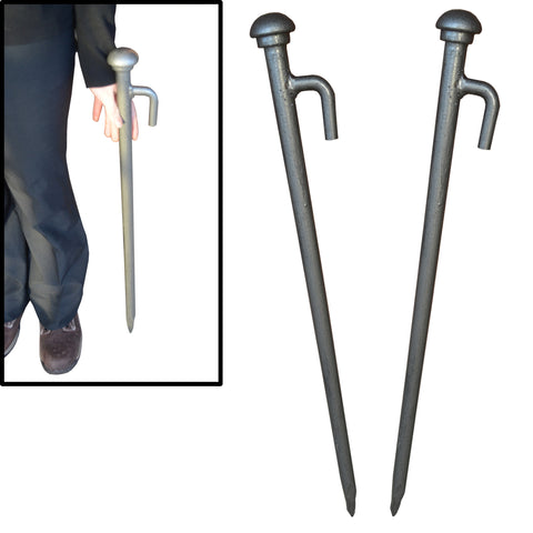 Heavy Duty Tent, Gazebo, Marquee Pegs, Stakes. 390mm x 18mm Forged Steel. Quantity Discounts