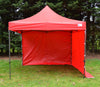 Red Heavy Duty SHOWSTYLE® Commercial Grade Gazebo 3m x 3m FIRE RETARDANT