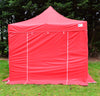 Red Heavy Duty SHOWSTYLE® Commercial Grade Gazebo 3m x 3m FIRE RETARDANT