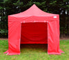 Red Heavy Duty SHOWSTYLE® Commercial Grade Gazebo 3m x 3m FIRE RETARDANT