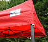 Red Heavy Duty SHOWSTYLE® Commercial Grade Gazebo 3m x 3m FIRE RETARDANT