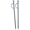 2 x Heavy Duty Mooring Pegs Stakes for Canal & River Boats with eyelet. 600mm x 16mm