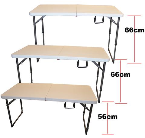 3ft Blow Moulded Trestle Table Market Stall Super Strong with Folding Legs