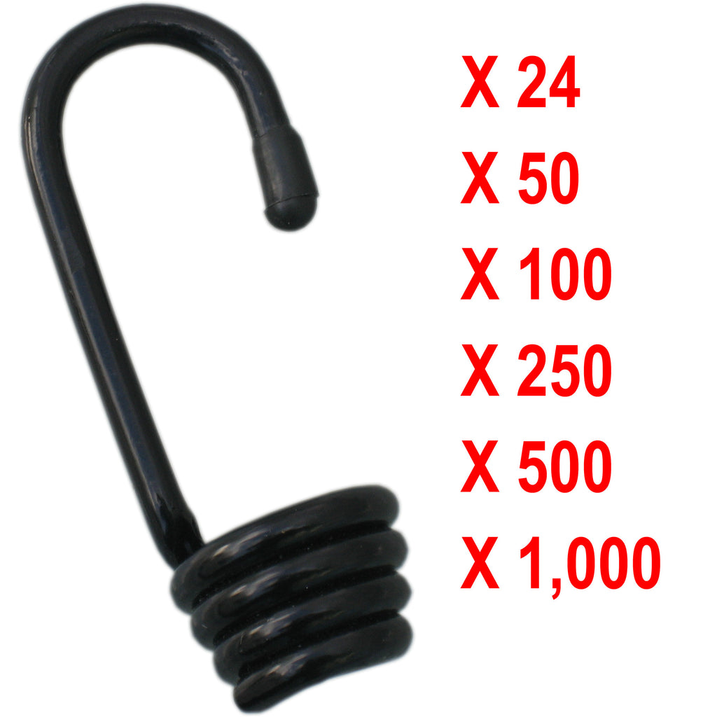10mm and 12mm Bungee Hooks 5mm Plastic Coated – Leisure Bargains