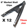 MARKET STALL Spring Clamps Large Metal heavy Duty Clips 70mm Jaw
