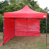 Red Heavy Duty SHOWSTYLE® Commercial Grade Gazebo 3m x 3m FIRE RETARDANT