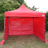 Red Heavy Duty SHOWSTYLE® Commercial Grade Gazebo 3m x 3m FIRE RETARDANT